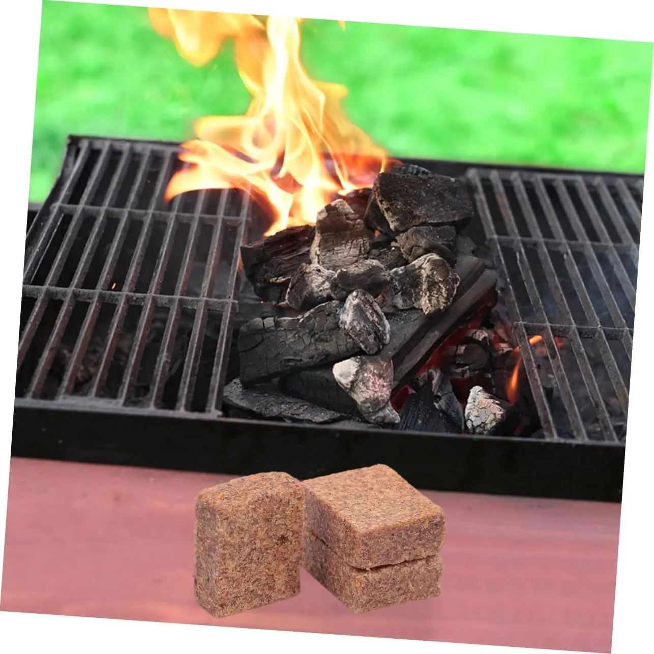 Totority 2sets Camping Fire Pit Portable Burning Blocks for Campground Present for Outdoor Lovers 50pcs*2