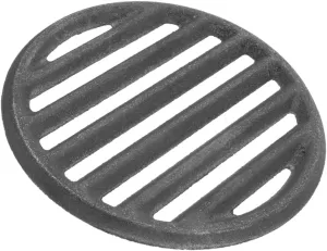 TOYANDONA Cast Iron Grill Barbecue Grill Charcoal Rack Iron Grill Grates Round Shape Barbecue Grills Round Fire Rack Barbecue Grills Outdoor Grill Net Round Cooking Grate BBQ Grate Dark Grey