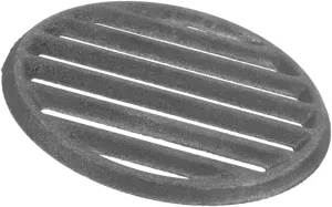 Toyvian Cast Iron Grill Round Fire Pit Grill Grate Cooking Grate for Fire Pit Cast Iron Fire Pit Grills Fire Pit Grate Round Charcoal Grate Round Shape Barbecue Grill BBQ Grate Dark Grey