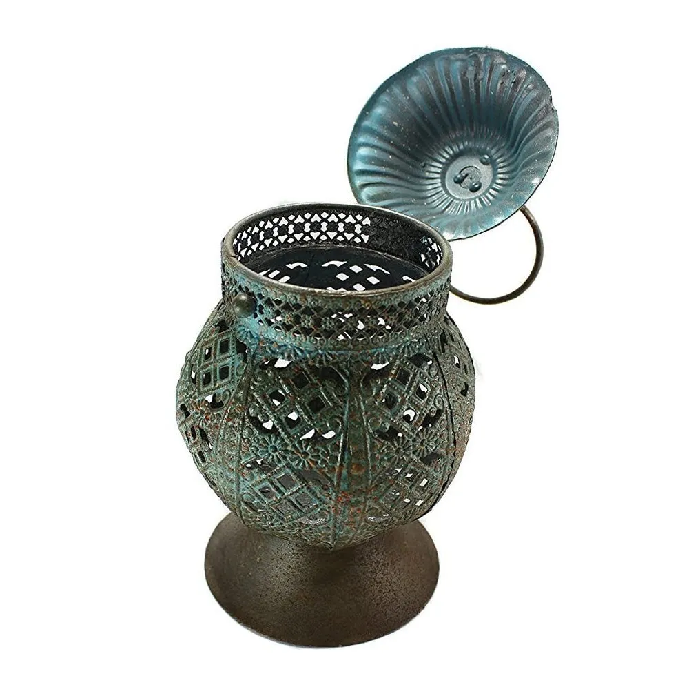 Traditional Lantern with Remote Control Flameless LED Tea Candle - Pack of 2 sets