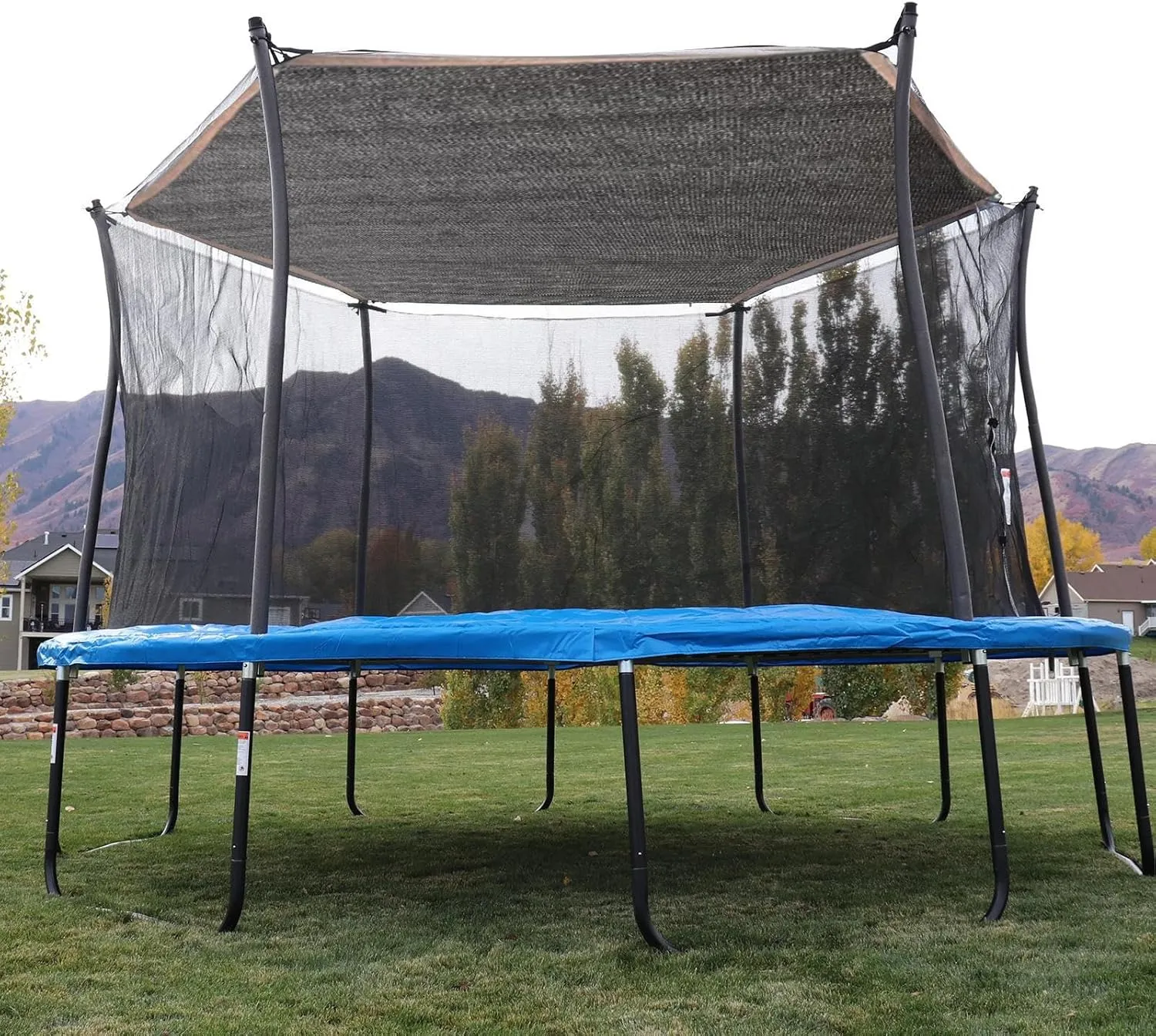 Trampoline Sun Shade Cover | Outdoors Trampoline Cover Sunshade,Waterproof Foldable Tear Resistant Tent for Outdoors Sports Patio Backyard