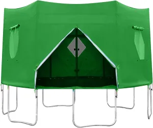 Trampoline Tent Cover: Waterproof Outdoor Trampoline Canopy, UV Resistant Shade | 12 Feet Cover, Fits 6 Consecutive Poles, Set Up