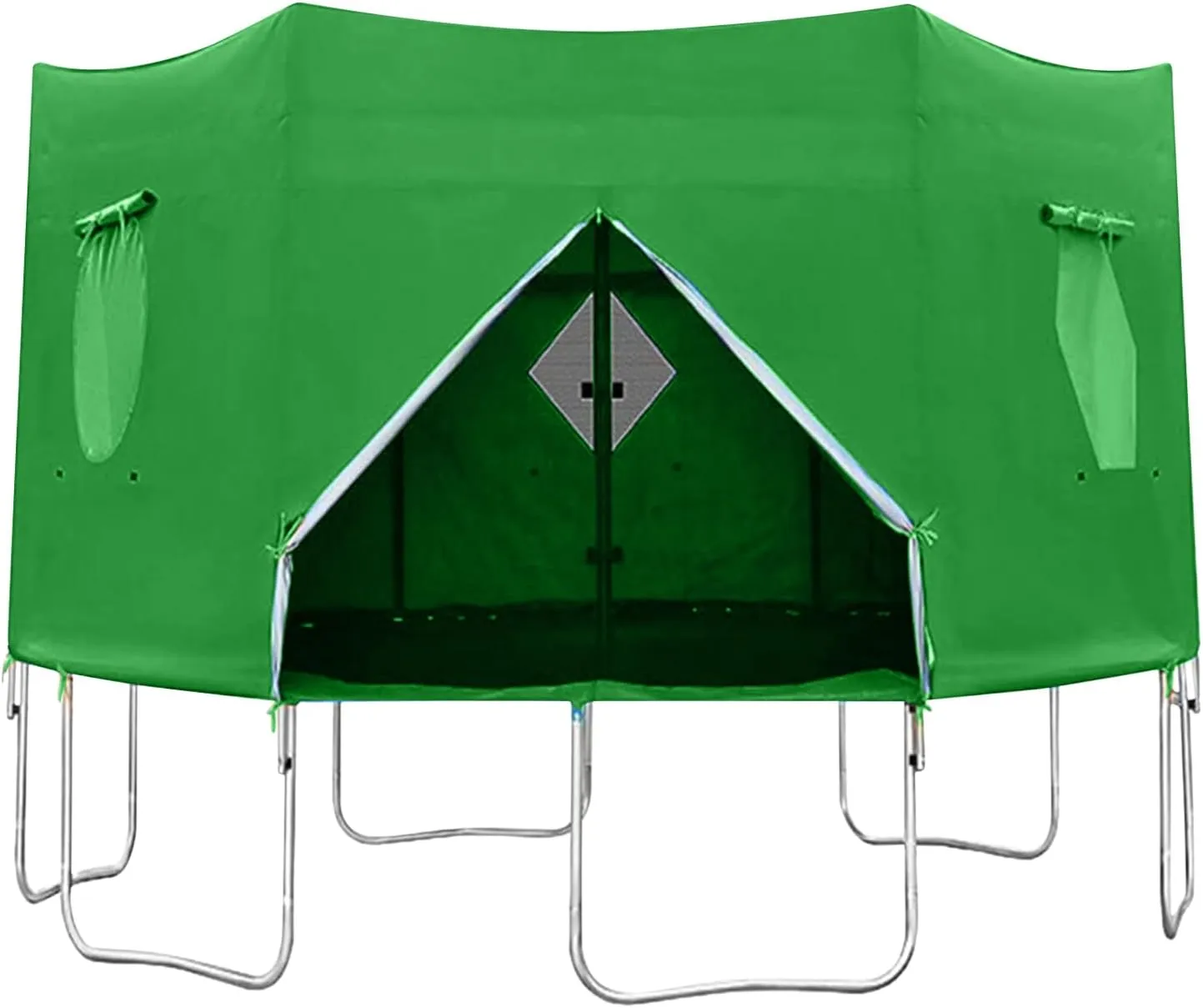 Trampoline Tent Cover: Waterproof Outdoor Trampoline Canopy, UV Resistant Shade | 12 Feet Cover, Fits 6 Consecutive Poles, Set Up