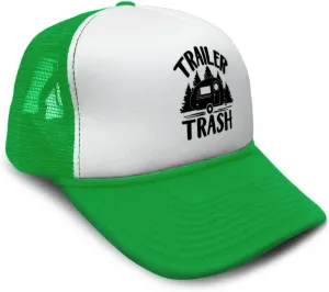 Trucker Hat Trailer Trash Living in Mobile Homes Van Trees Trash Polyester