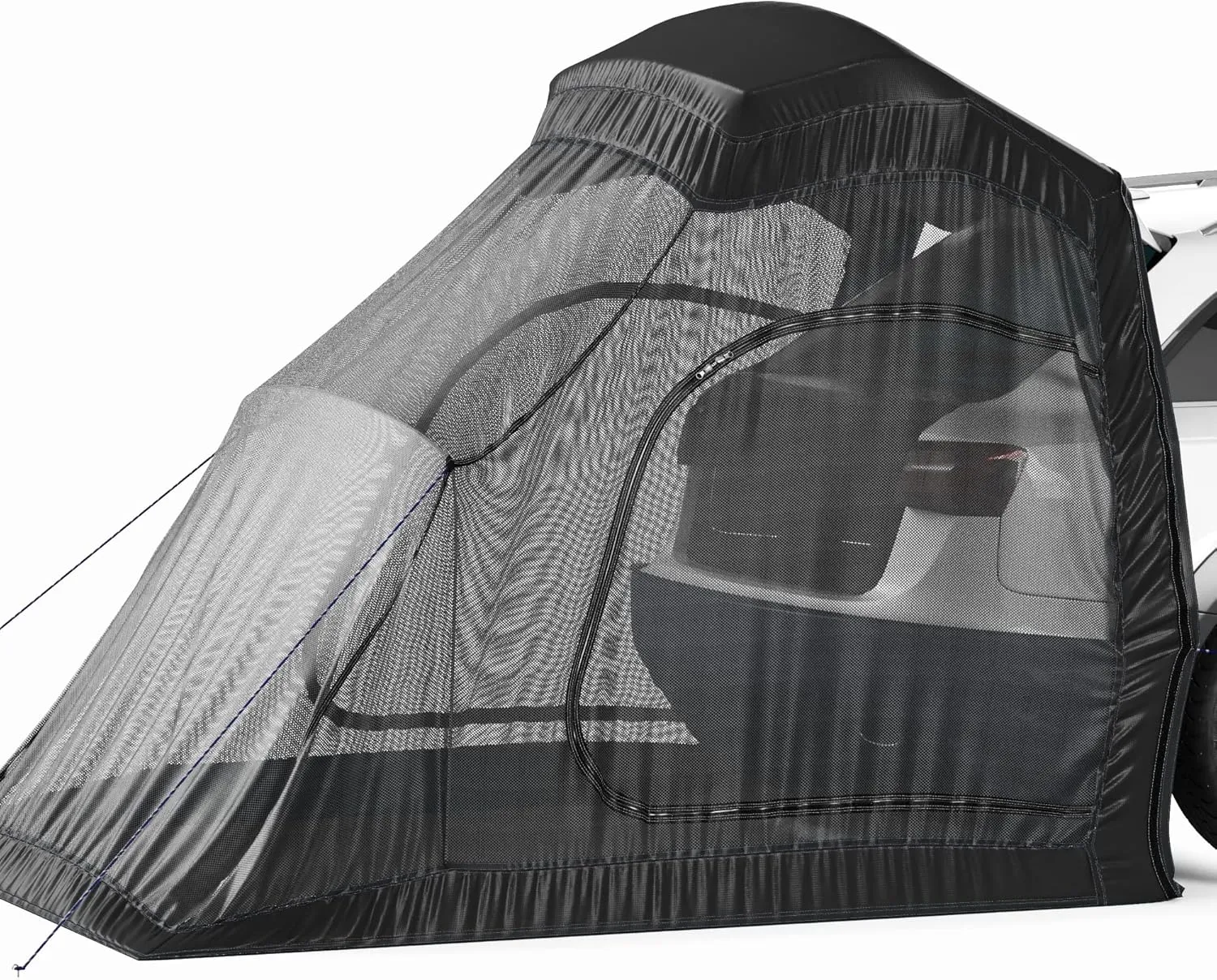 Universal SUV Tent Spacious Camping Attachment for SUV Car Van Minivan Hatchback and Truck Rear Door Setup for Outdoor and Tailgate Use with Most Automobiles with Screen Tent & Rainfly
