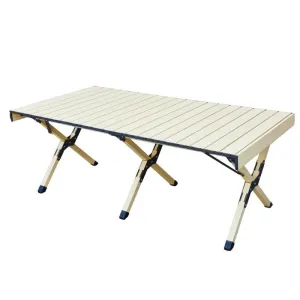 Upgrade Aluminum Alloy Folding Camping Table Portable Outdoor Picnic Table for Camping, Hiking and Picnic