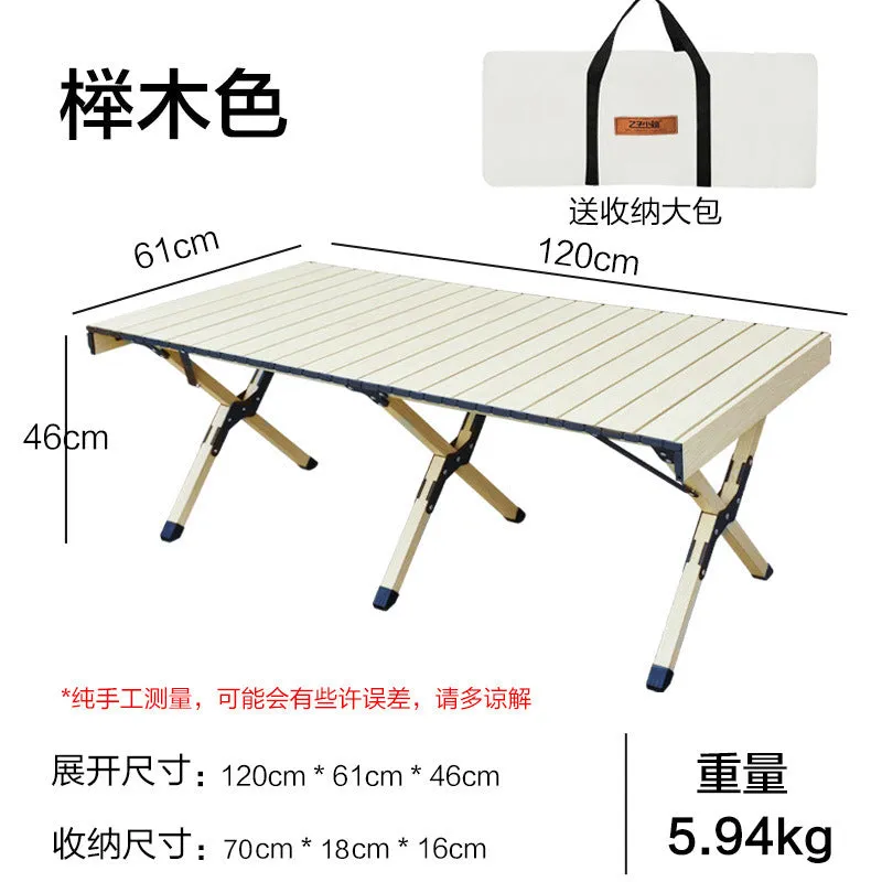 Upgrade Aluminum Alloy Folding Camping Table Portable Outdoor Picnic Table for Camping, Hiking and Picnic