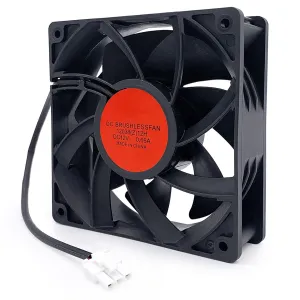 Upgraded Precision Control Fan Replacement for Char-Griller Gravity Fed 980 Charcoal Grill, 3800RPM Turbo Fan Helps Grill Reach Set Temperature Quickly (120mm)