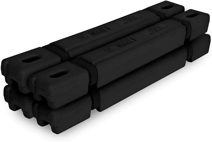 US Weight Four 15 lb.Ingot Canopy Weights - Secure Tents, Canopies, and Umbrellas at Outdoor Events – 60 lb. Total