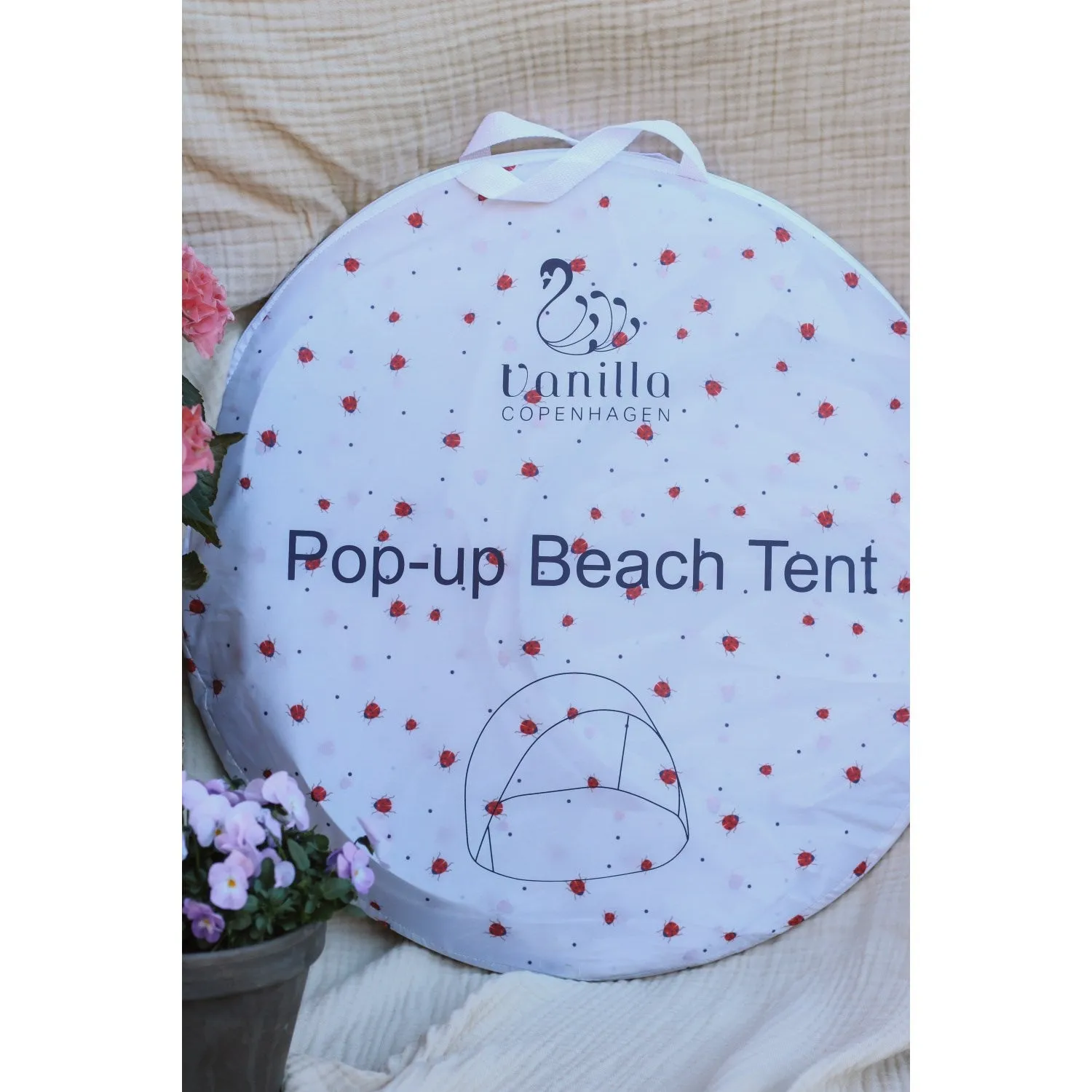 Vanilla COPENHAGEN English Rose - Lady Lovebug Pop-Up Tent Classic - UV50 