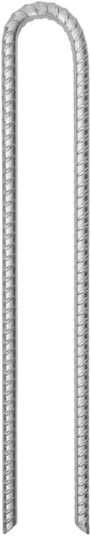 vidaXL Tent Stakes - 12 pcs U-Shaped 16.3" x 0.47" Galvanised Steel for Camping and Outdoor Gear