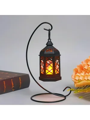 Vintage LED Candle Lamp, Halloween & Christmas Home Party Decor Lantern