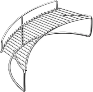 Warming Cooking Rack/Smoking Rack for Weber, Char-Broil Charcoal Kettle Grills and Ceramic Large Big Green Egg, Kamado Joe Classic, Pit Boss K22, Louisiana K22 Grills, 17 3/4" SS Grill