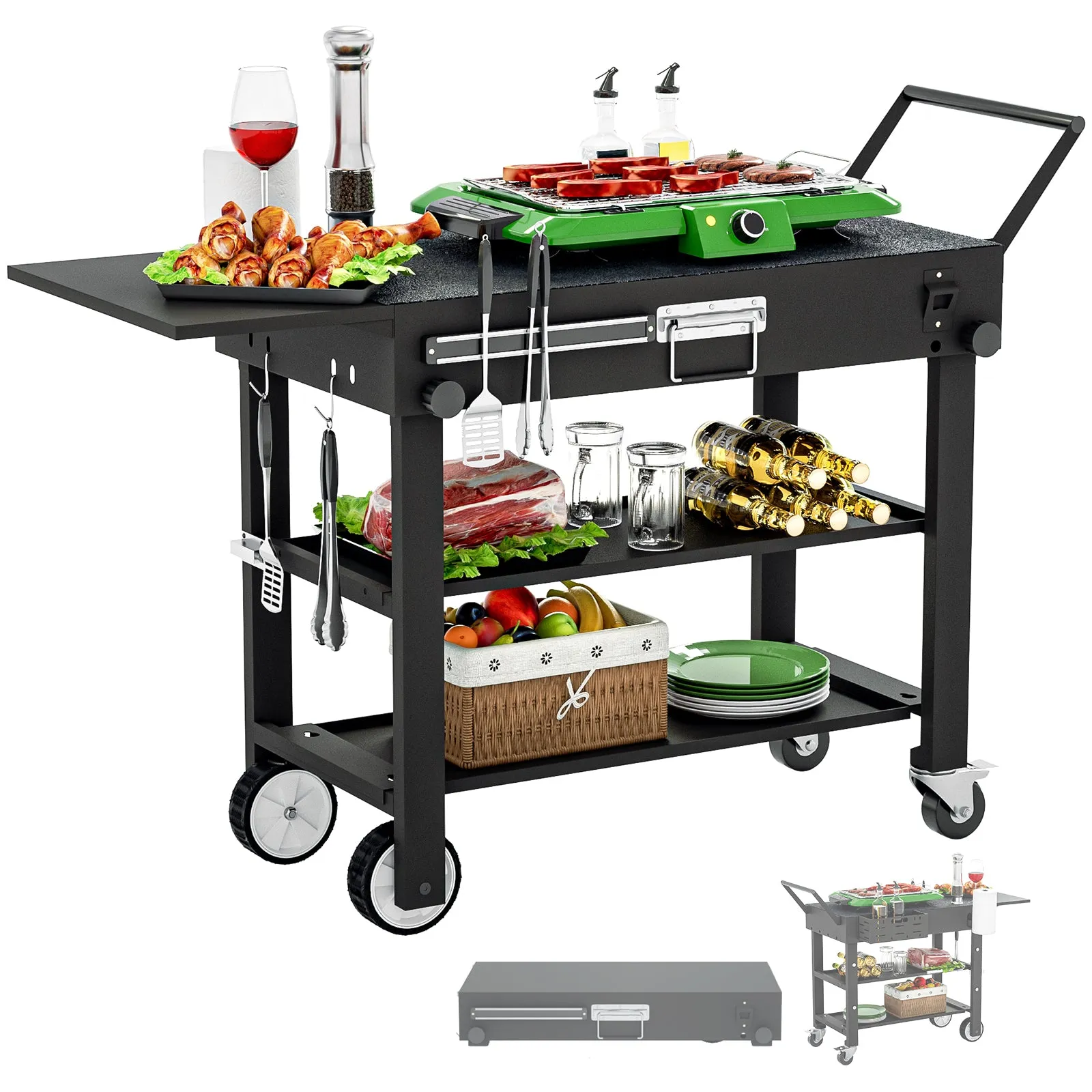Wasagun Folding Portable Grill Table
