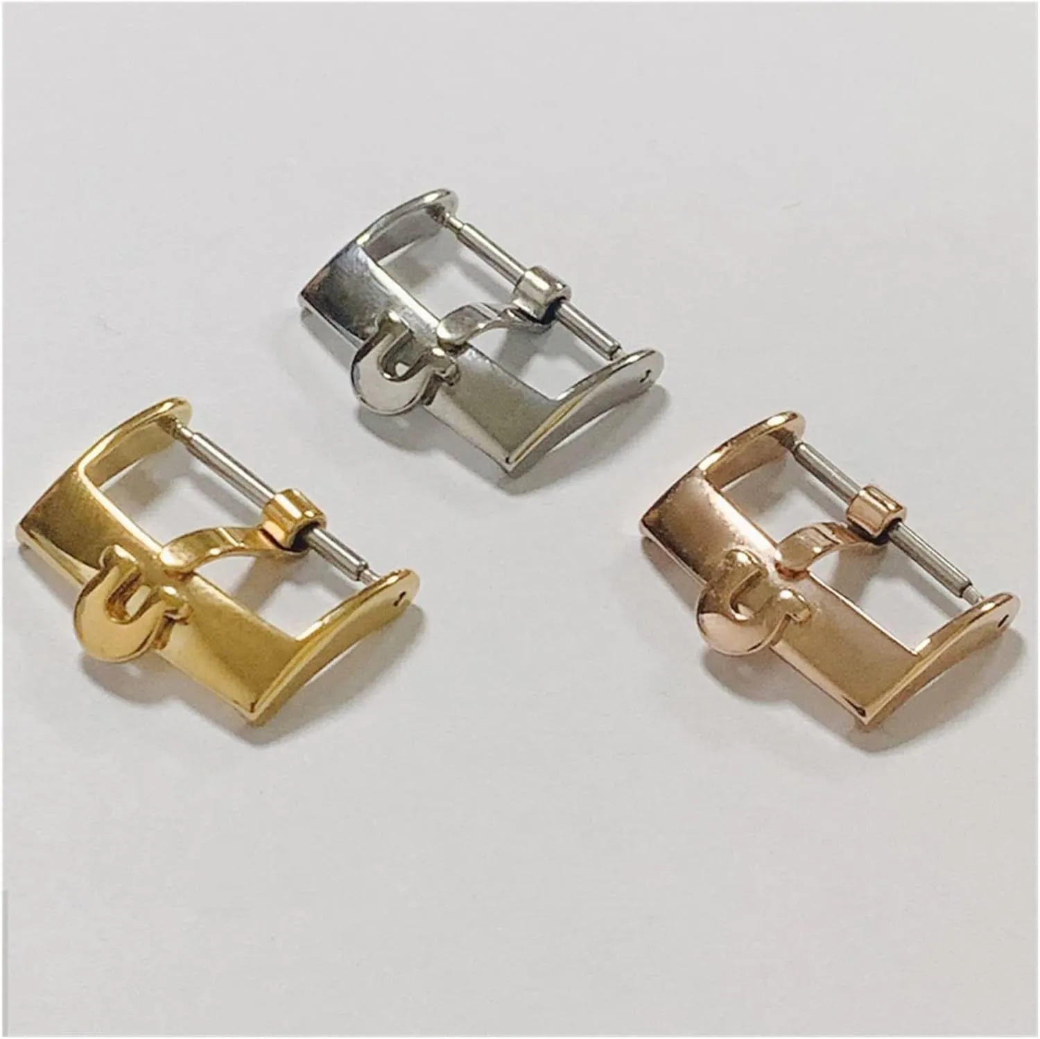 Watch Accessories Band 12mm 14mm 16mm 18mm 20mm Fit For Omega Fit For Seamaster Strap Watch Men Pin Insurance Buckle Stainless Steel Clasp Table buckle