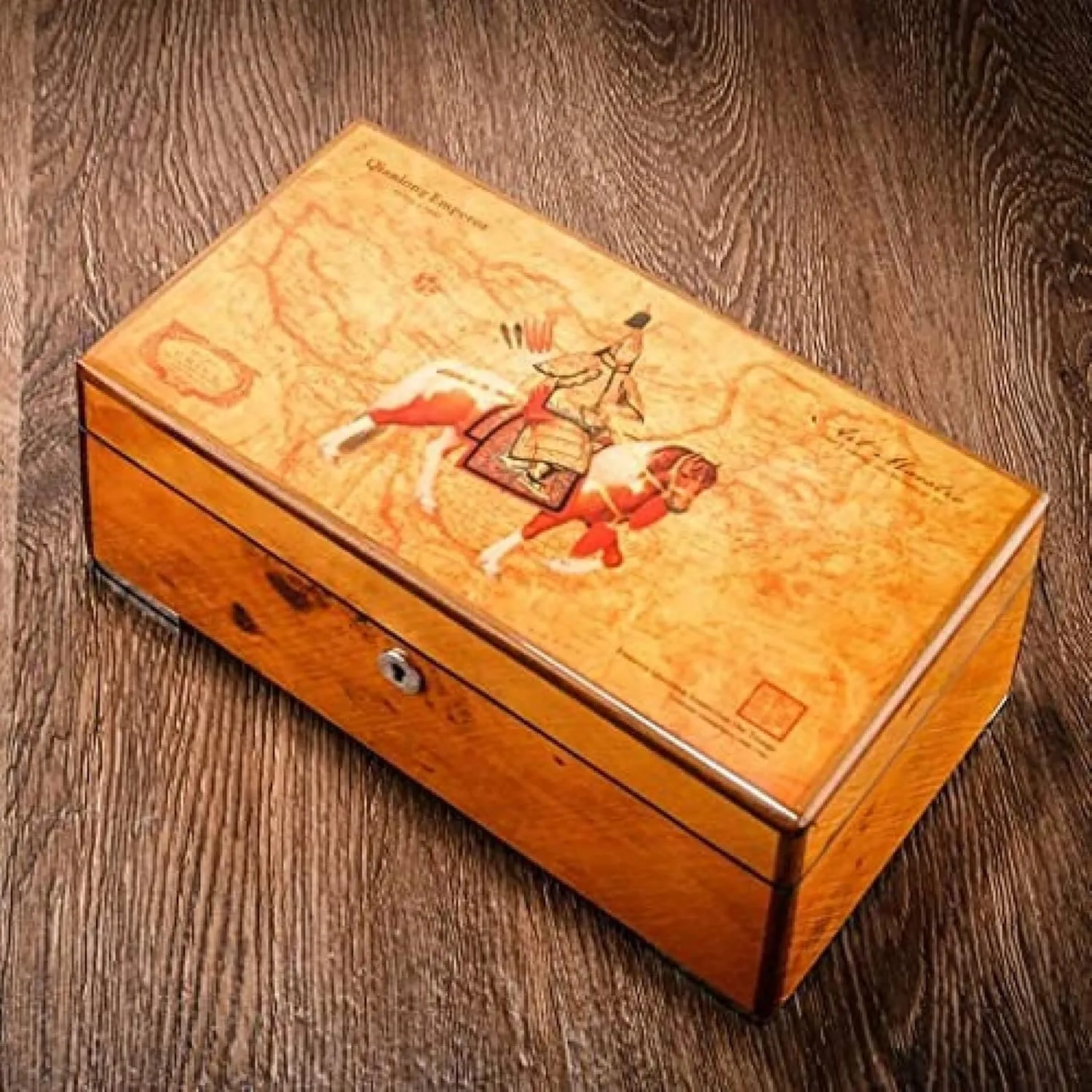 Watch Box Watch Case Watch Stand Watch Winder 4 Grids Solid Wood Watch Box Case Professional Holder Organizer for Clock Watches Jewelry Watch Case Display,C,25X14X10.2cm