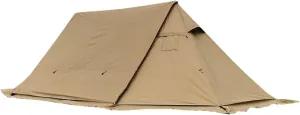 Waterproof Camping Tent 4 Outdoor Season Tent Windproof Family Sun Shelter Backpacking Travel Beach Equipment (Brown Oxford Clot)