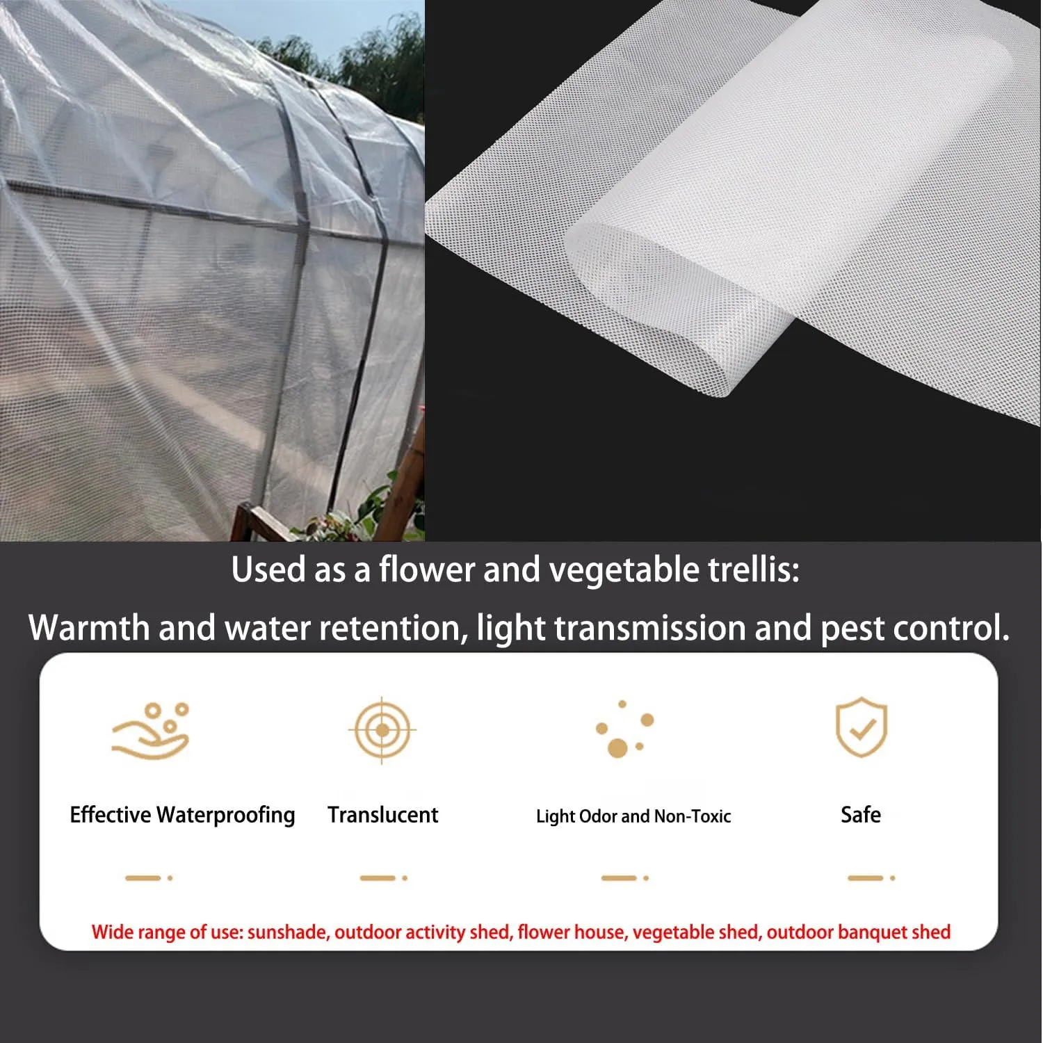 Waterproof Tarps for Outdoors Tent Cover Camping Tarp for Under Tent Multi Purpose Protective Cover Durable Waterproof Weather Proof Rip and Tear Resistant 2.46ft x 6.56ft White