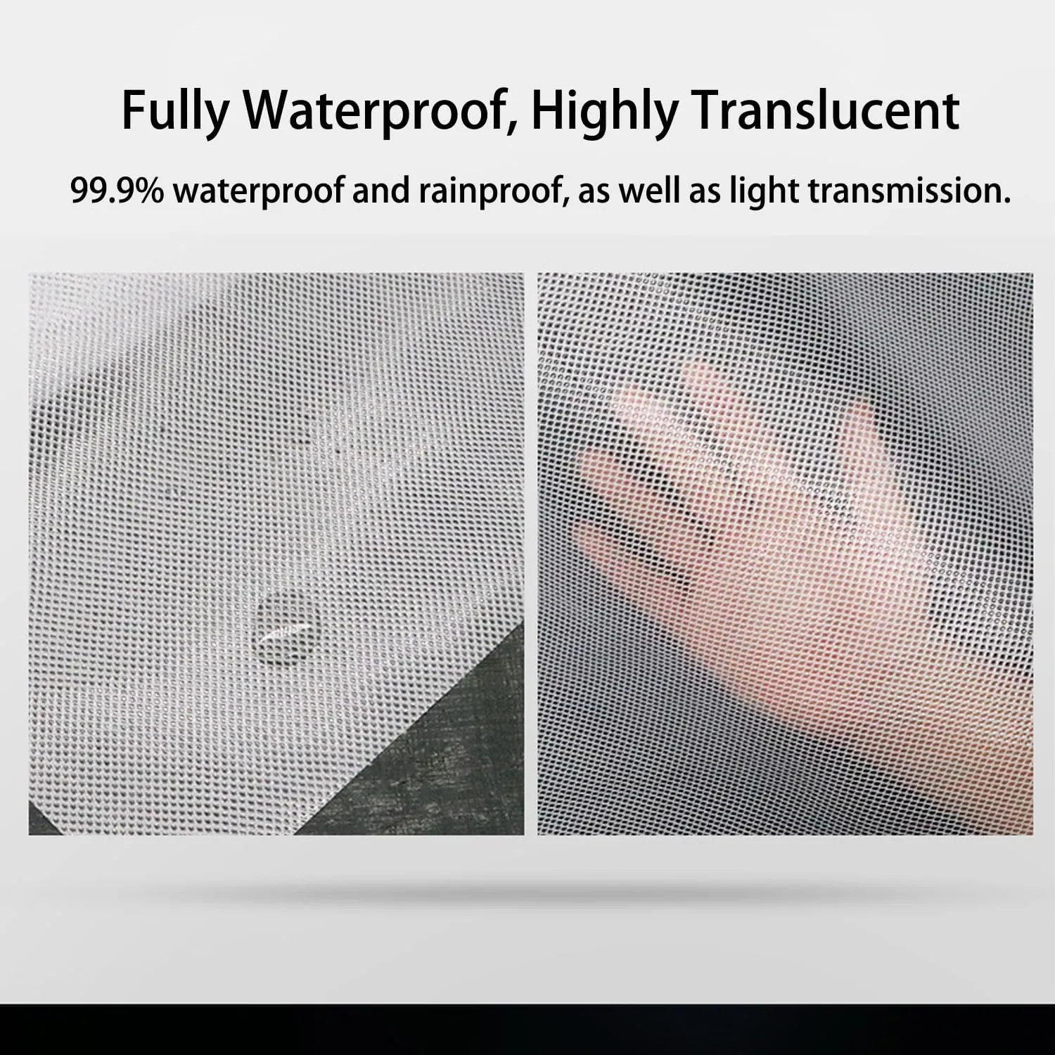 Waterproof Tarps for Outdoors Tent Cover Camping Tarp for Under Tent Multi Purpose Protective Cover Durable Waterproof Weather Proof Rip and Tear Resistant 2.46ft x 6.56ft White