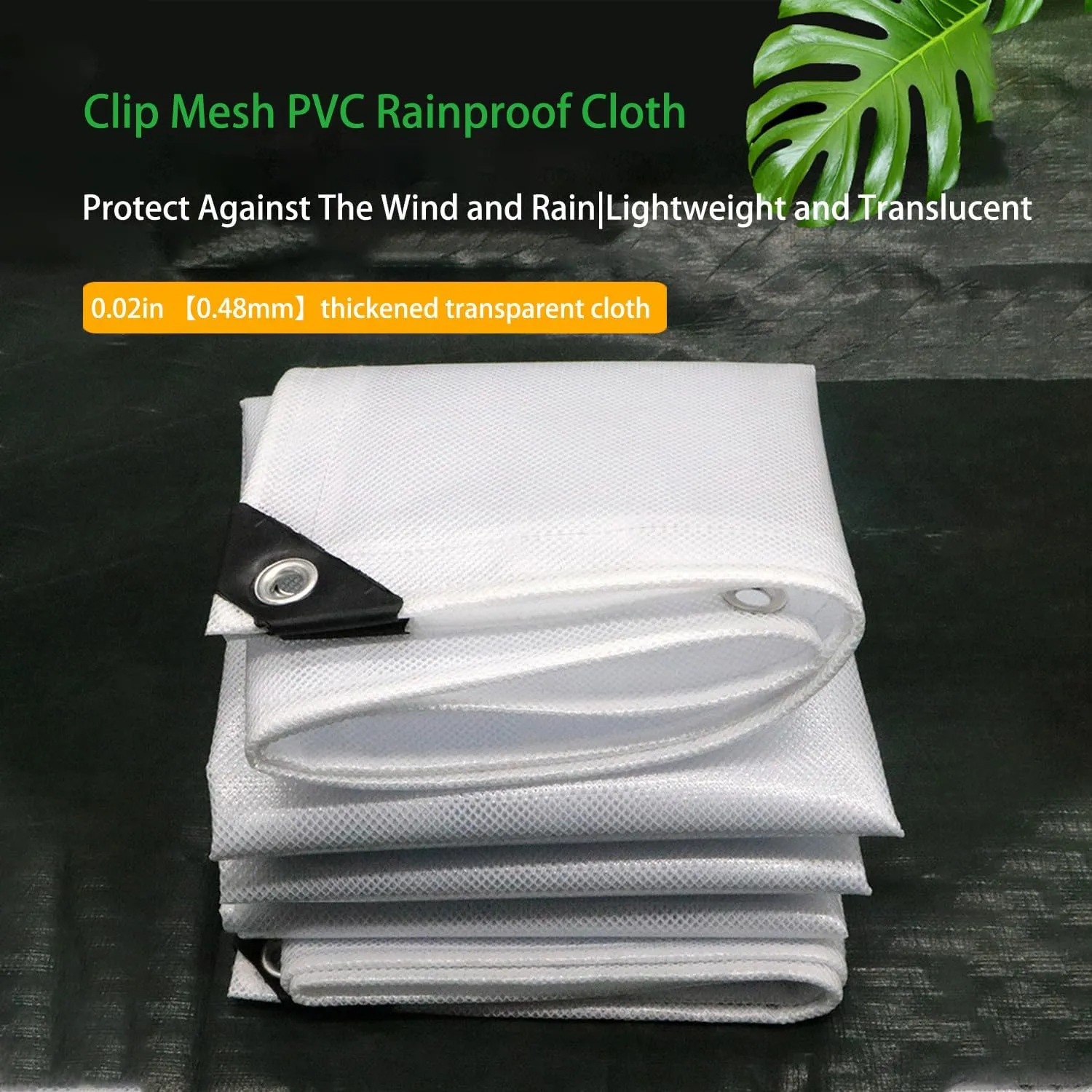Waterproof Tarps for Outdoors Tent Cover Camping Tarp for Under Tent Multi Purpose Protective Cover Durable Waterproof Weather Proof Rip and Tear Resistant 2.46ft x 6.56ft White
