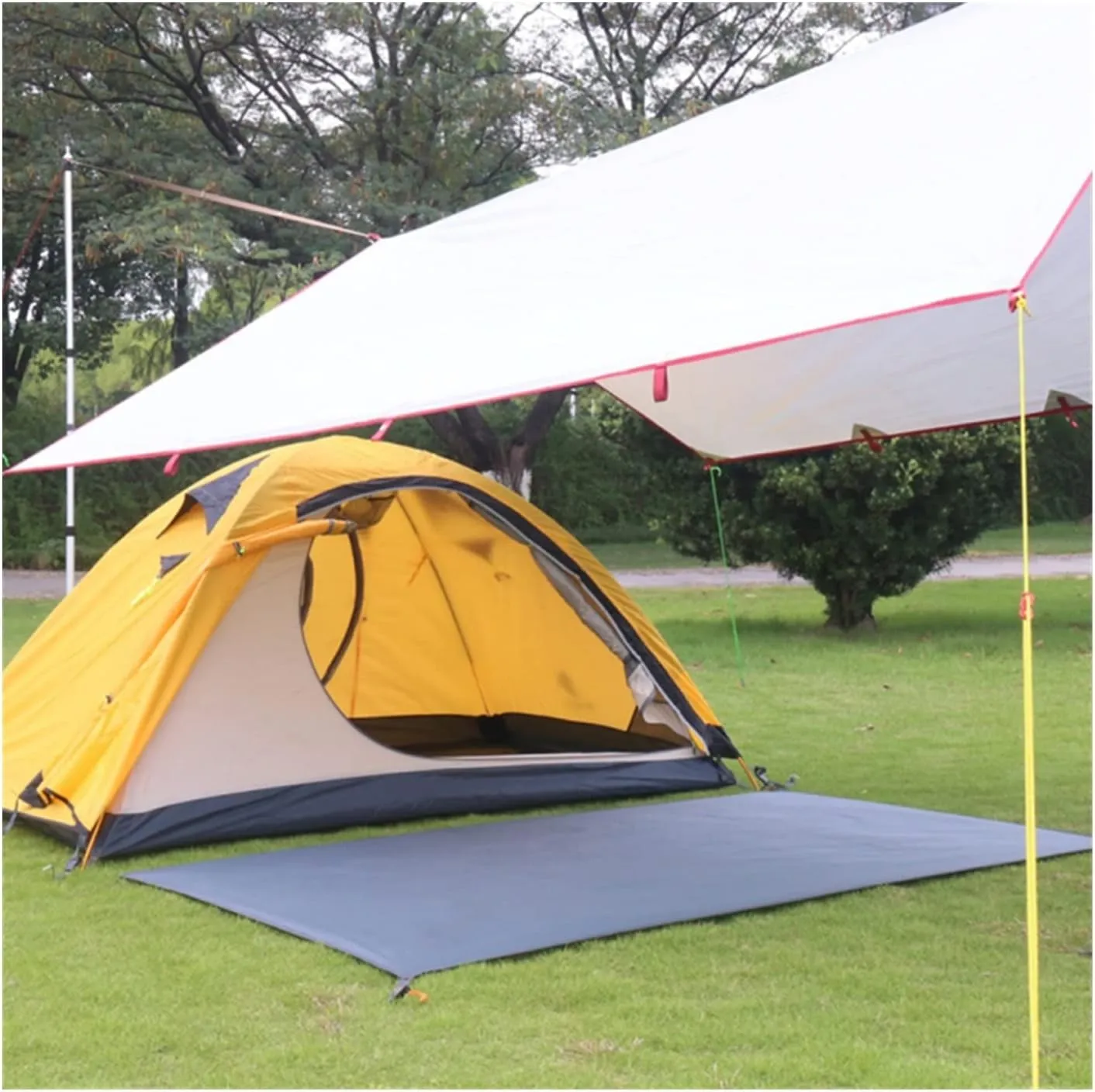 Watertight Camping Tarp Thicken Picnic Mat Durable Beach Pad Multifunctional Tent Footprint Sun Canopy Ground Sheet for Hiking (Color : /, Size : L)
