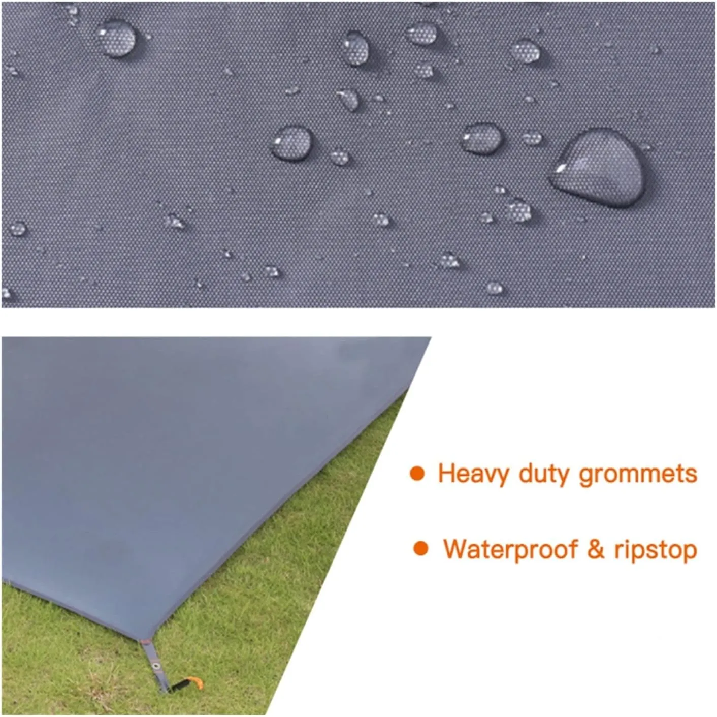 Watertight Camping Tarp Thicken Picnic Mat Durable Beach Pad Multifunctional Tent Footprint Sun Canopy Ground Sheet for Hiking (Color : /, Size : L)