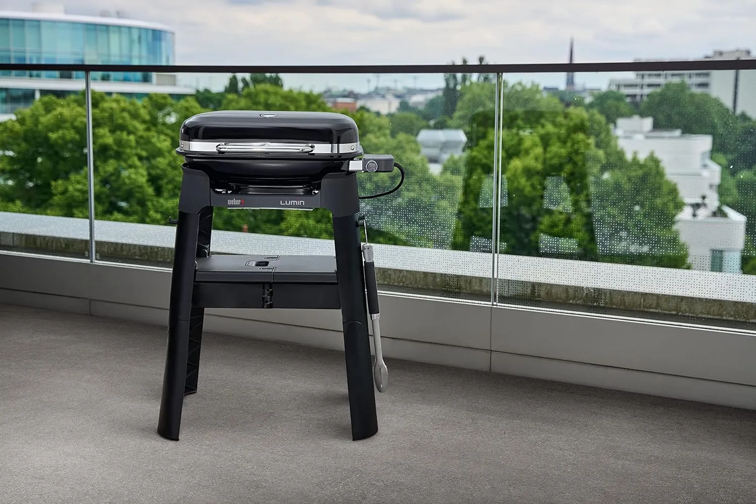 Weber Lumin Outdoor Electric Barbecue Grill, Black - Great Small Spaces such as Patios, Balconies, and Decks, Portable and Convenient