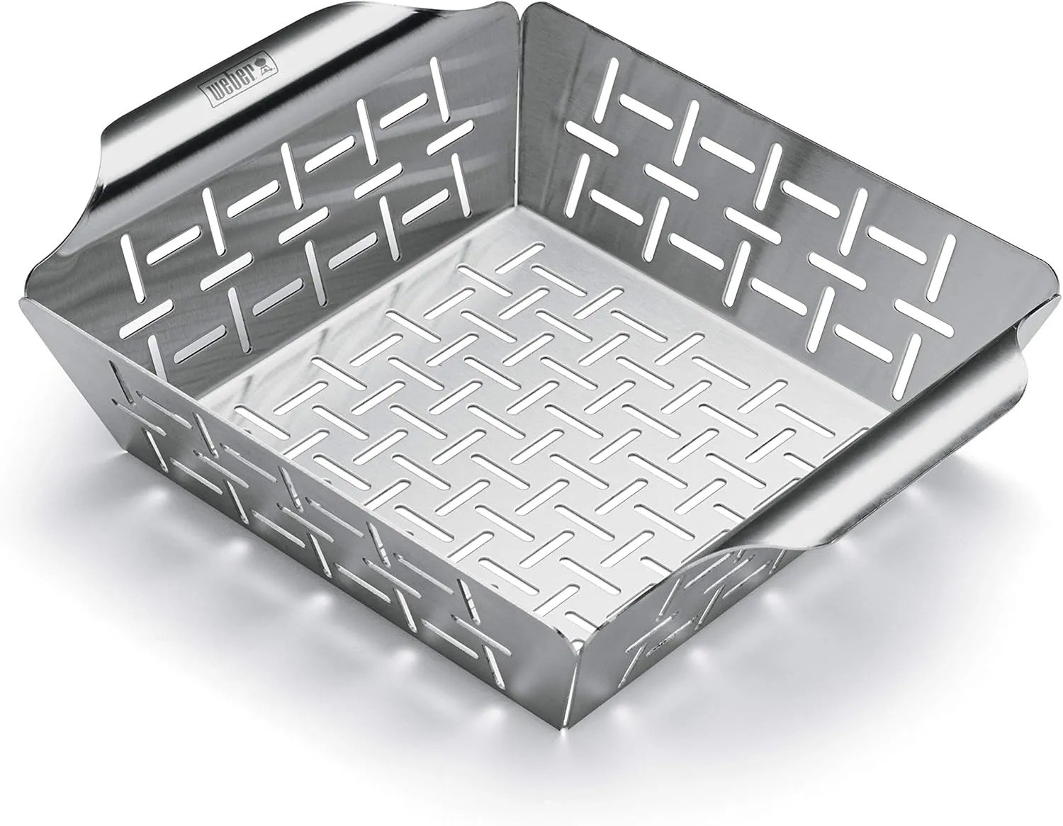 Weber Stainless Steel Round Vegetable Basket, Silver
