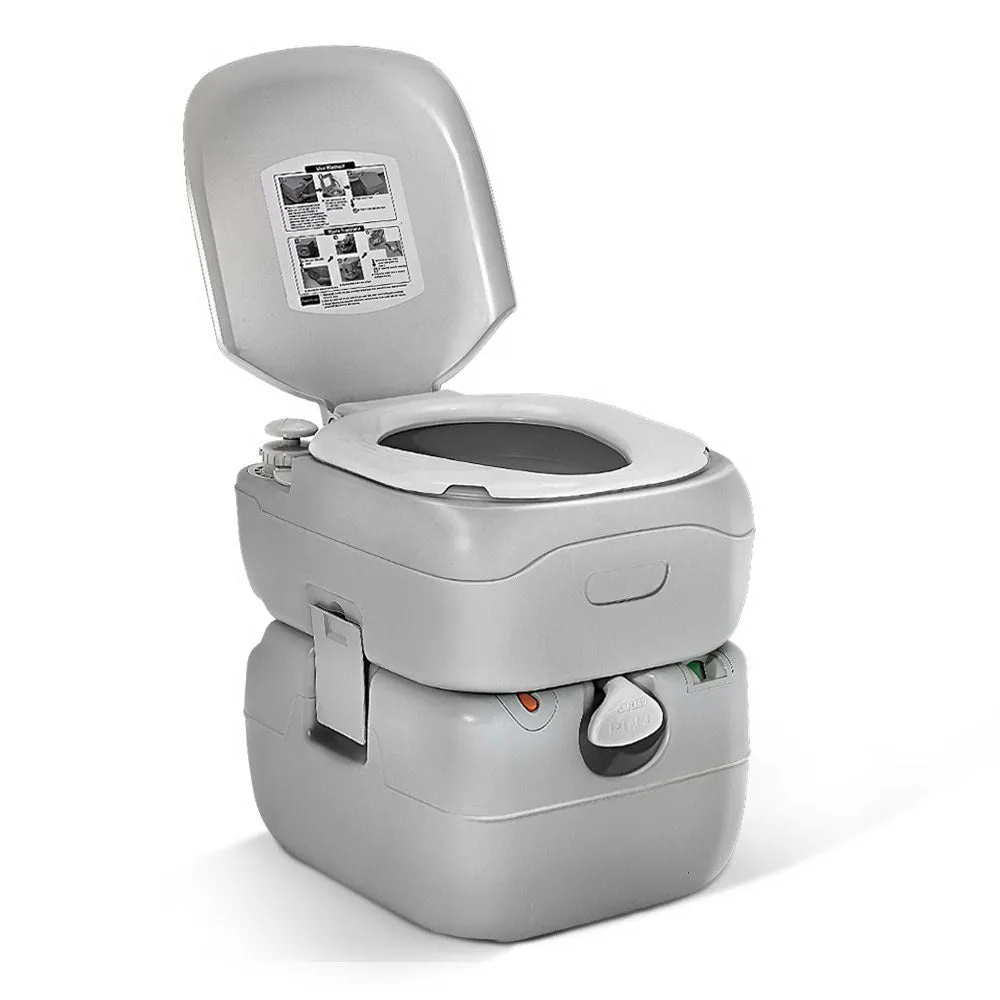 Weisshorn 22L Outdoor Portable Toilet Camping Potty Caravan Motorhome RV Boating