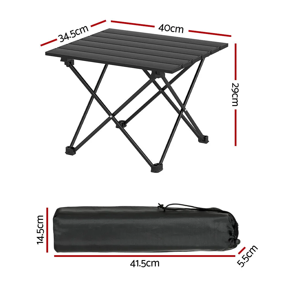 Weisshorn Portable Roll-Up Camping Table with Carry Bag
