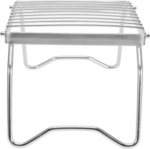 WENSHENG Mini Portable Camp Grill Rack, Stainless Steel Grate with Folding Legs Outdoor Utensil for Camping Hiking Picnic Traveling Fishing