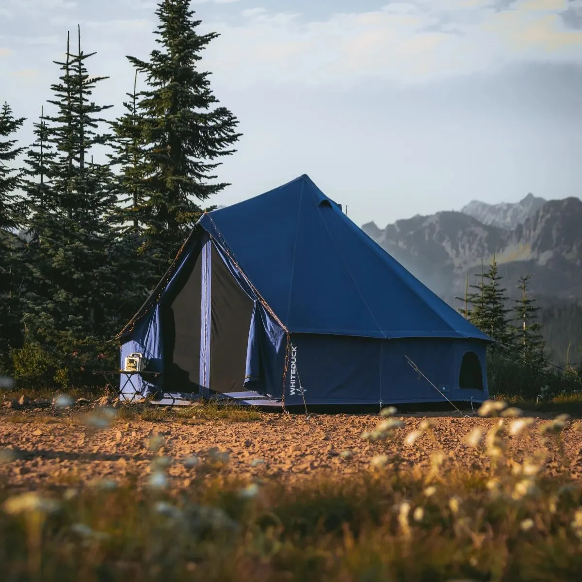WHITEDUCK Regatta Canvas Bell Tent - w/StoveJack, Waterproof, 4 Season Luxury Camping and Glamping Yurt Tent Outdoor