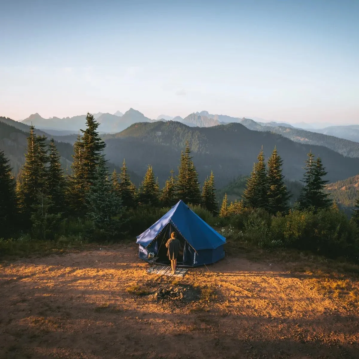 WHITEDUCK Regatta Canvas Bell Tent - w/StoveJack, Waterproof, 4 Season Luxury Camping and Glamping Yurt Tent Outdoor