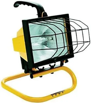 Woods 500 Watt Portable Work Light, Yellow