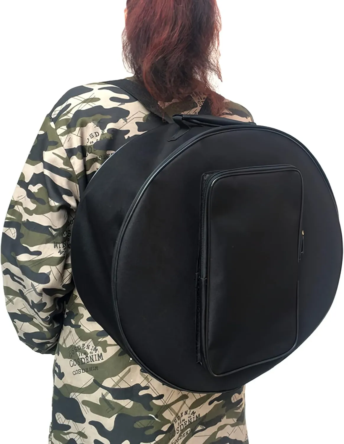 XGOPTS Portable Drum Case with Shoulder Strap and Carry Handles, Waterproof Dustproof Drum Storage and Transport Bag with Outer Pocket