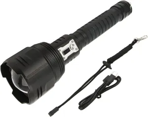 Xhp360 Led Flashlight 5000lm Zoomable Rechargeable Water Prevent for Emergency Outdoor Use