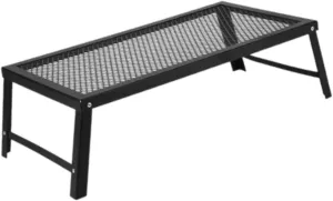 YIJU Folding Campfire Grill Grate over Fire Camping Table,Accessories,Mesh Grate Portable for Camping Hiking Cooking