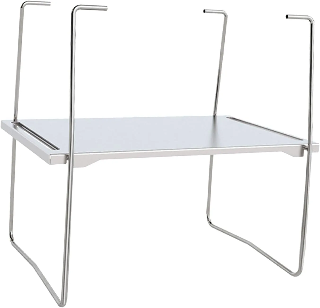 Yiju Single Unit Frame Furnace Table Foldable Shelf Stand with Storage Bag Picnic Folding Rack Barbecue Camping Rack for Yard Hiking, No Hollow