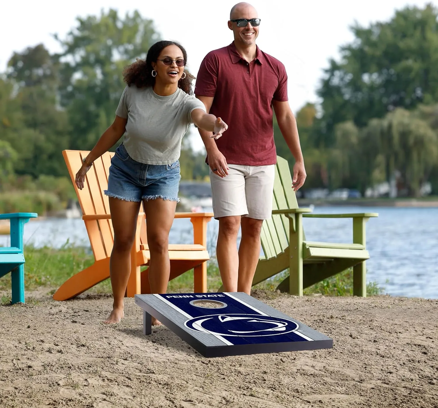 YouTheFan NCAA 2' x 3' Portable Cornhole Game with Logo Bags