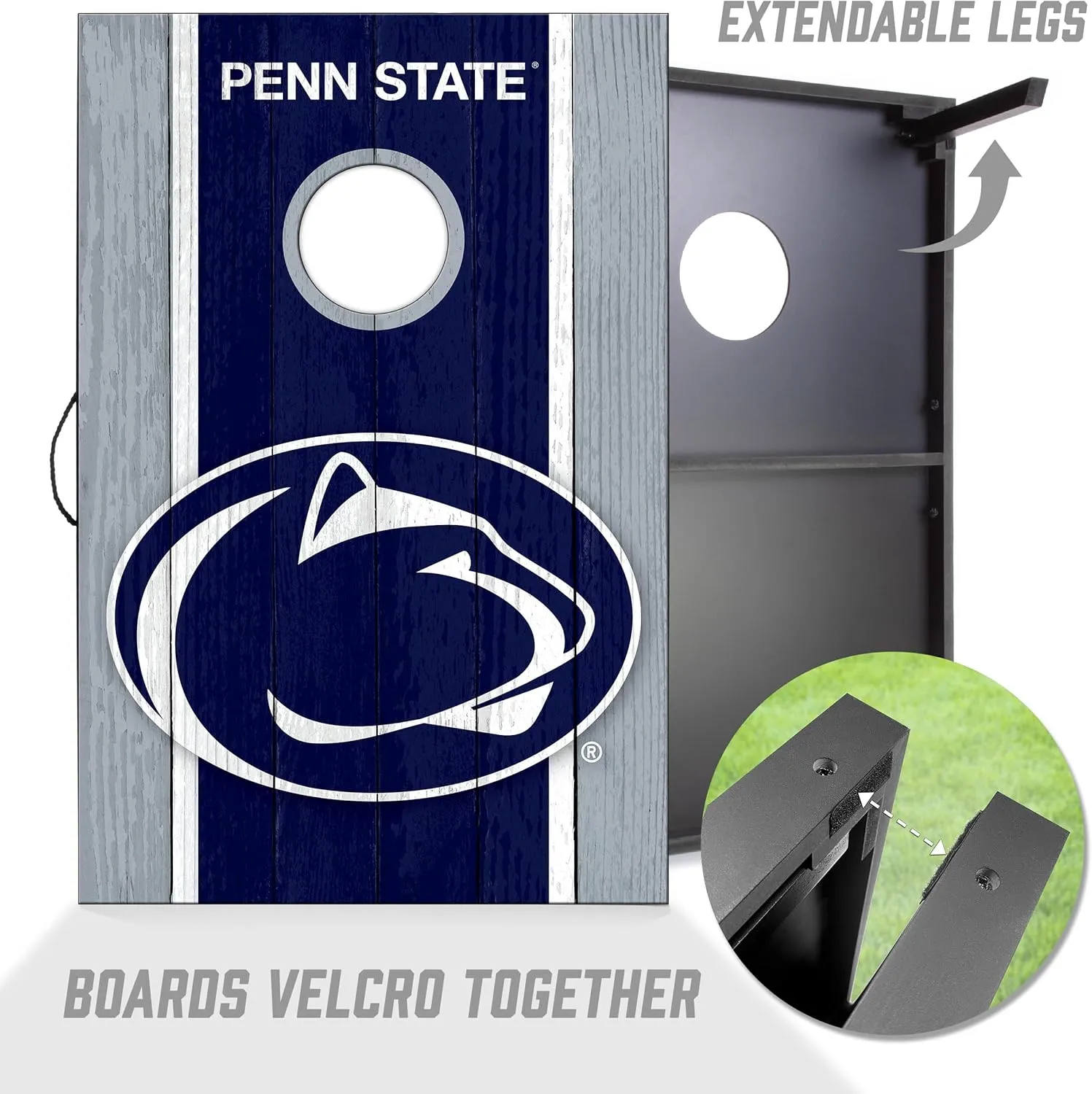 YouTheFan NCAA 2' x 3' Portable Cornhole Game with Logo Bags