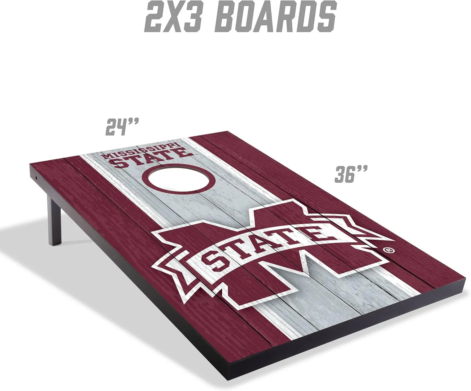 YouTheFan NCAA 2' x 3' Portable Cornhole Game with Logo Bags