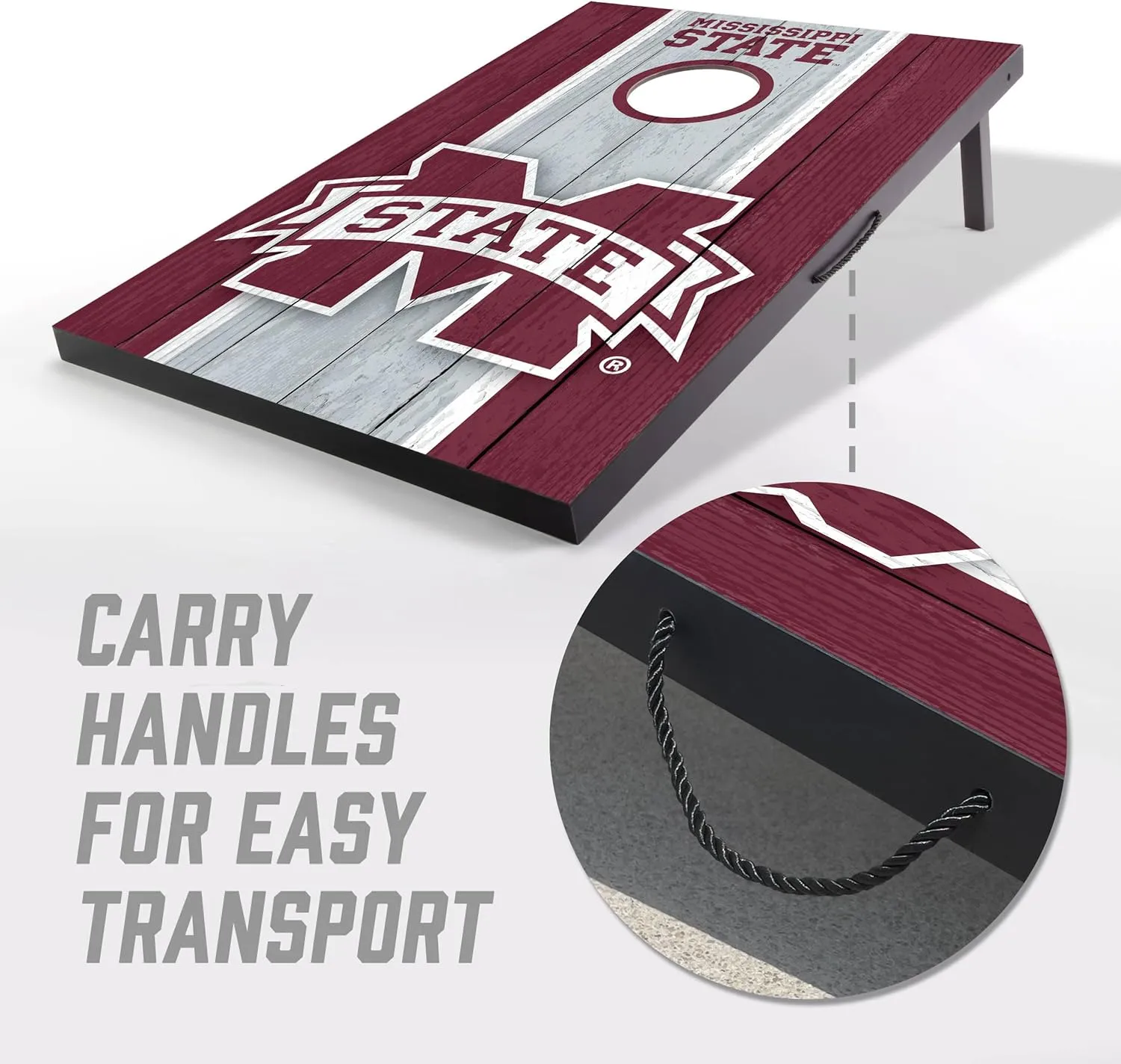 YouTheFan NCAA 2' x 3' Portable Cornhole Game with Logo Bags