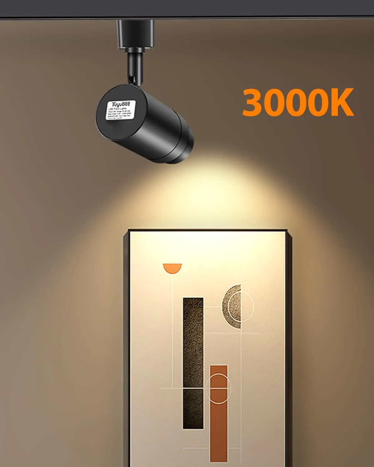 Zoomable 12-Light LED Track Lighting Kit with 13FT H Track Lighting Rail & Floating Canopy Connector, Modern Kitchen Track Lighting Fixtures Ceiling Spotlight, 12W Track Heads 3000K Black