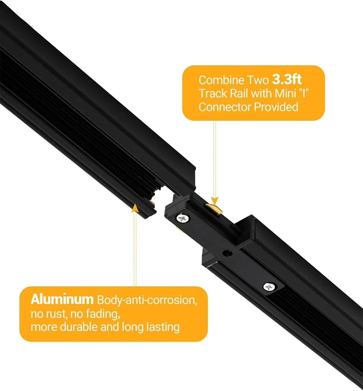 Zoomable 12-Light LED Track Lighting Kit with 13FT H Track Lighting Rail & Floating Canopy Connector, Modern Kitchen Track Lighting Fixtures Ceiling Spotlight, 12W Track Heads 3000K Black