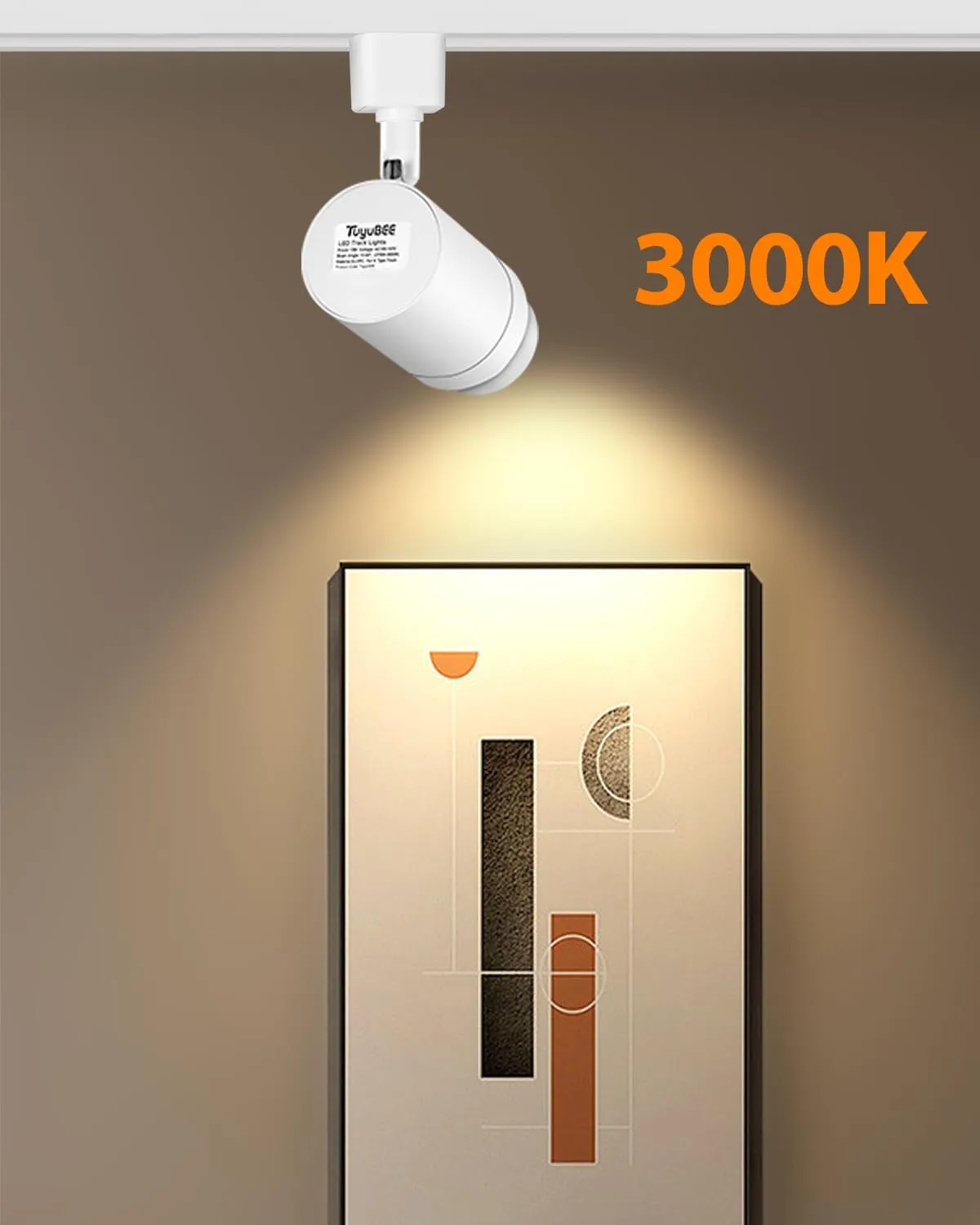 Zoomable 12 Lights LED Track Lighting Kit with 13FT H Type Track Lighting Rails, Dimmable White Track Lighting Fixtures Ceiling Modern Kitchen Spot Track Light Heads, 3000K CRI90  12W 1000lm